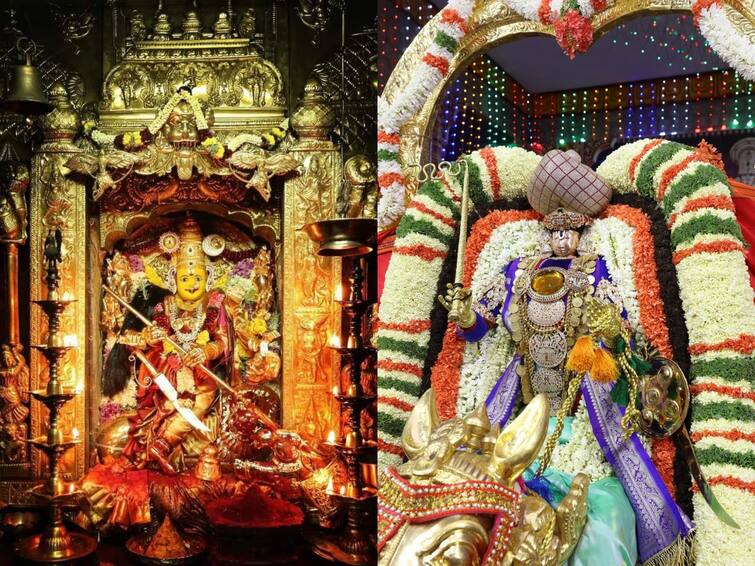 Indrakeeladri Durgamma dussehra utsavam and srivari brahmotsavam also completed Dussehra 2023: ఇంద్రకీలాద్రిపై 2 రూపాల్లో దుర్గమ్మ దర్శనం - చివరి అంకానికి బ్రహ్మాండనాయకుని బ్రహ్మోత్సవం