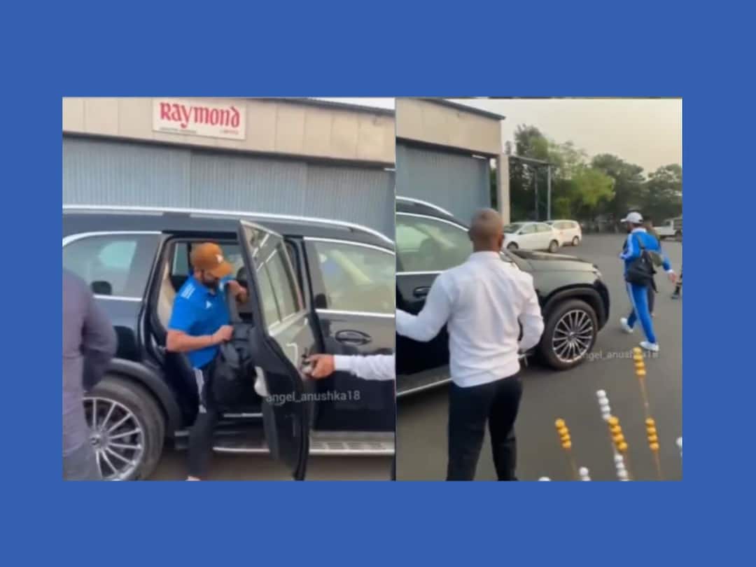 Virat kohli and rohit sharma and virat Kohli and Rohit Sharma travelling in the same car Watch Video : मुंबई पुणे एक्स्प्रेसवेवर रोहित दोनशेच्या स्पीडनं सुसाट, आता तोच रोहित आणि विराट एकाच आलिशान कारमध्ये! 'कार पे चर्चा' नेमकी कशासाठी?