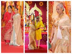 Rani Mukerji, Kajol, Jaya Bachchan, Sonam Kapoor Get Together At Durga Puja Pandal - See Pics