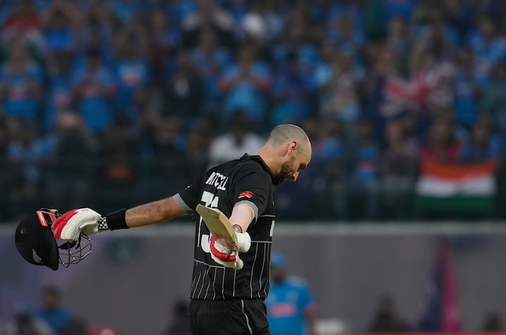 New Zealand's Daryl Mitchell became only the 3rd cricketer to score a century in India-New Zealand ODI World Cup matches.