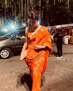 Shraddha Das:  એક્ટ્રેસ શ્રદ્ધા દાસનો ગ્લેમરસ સાડી લૂક, જુઓ તસવીરો