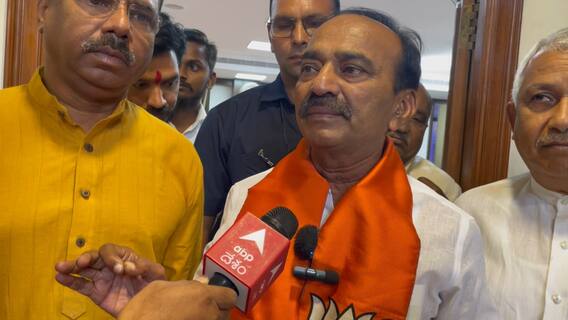 Eatala Rajender Interview on Gajwel Contest : మేడిగడ్డ కూల్చిన క్రెడిట్ కూడా కేసీఆర్ దే | ABP Desam