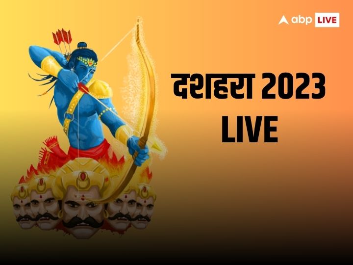 Dussehra 2023 Live Updates Ravan Dahan Time in Delhi Vijayadashami