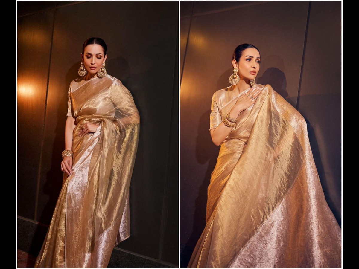 Malaika Arora gave her saree a sexy twist! | Filmfare.com