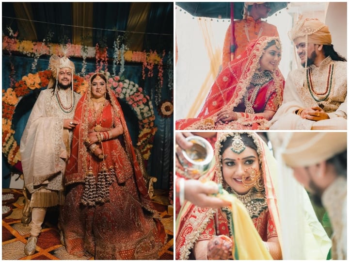 Hansraj Raghuvanshi Wedding Album: मेरा भोला है भंडारी गाने वाले फेमस सिंगर हंसराज रघुवंशी ने अपनी लॉन्ग टाइम गर्लफ्रेंड कोमल सकलानी से शादी कर ली है. सिंगर ने इसकी कई फोटो फैंस के साथ शेयर की हैं.