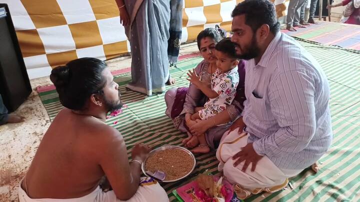 Vijayadasami is observed as the day of Vidyarambham, the beginning of learning, in the southern state (Credit: ABP Nadu)