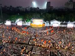 Shiv Sena Dasara Melava 2023 : आझाद मैदानावर शिंदेंचा आवाज घुमणार, दसरा मेळाव्यासाठी शिवसैनिकांची तुफान गर्दी