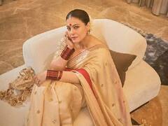 PHOTO: दुर्गापूजेत सहभागी होण्यासाठी काजोलचा खास लूक; पाहा फोटो!