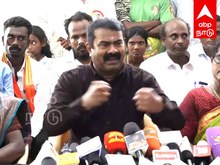 NTK Seeman says If you are happy to team up with actor Vijay we both are ready to work together TNN ‘நடிகர் விஜயுடன் இணைந்து செயல்படத் தயார்...ஆனால்...’  -  சீமான் வைத்த ட்விஸ்ட்