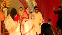 Durga Puja Sindur Khela : বিদায়বেলায় পানপাতায় দেবীবরণ, সিঁদুর খেলায় মিলে গেলেন সাধারণ থেকে সেলিব্রিটি, দেখুন নজরকাড়া ছবি