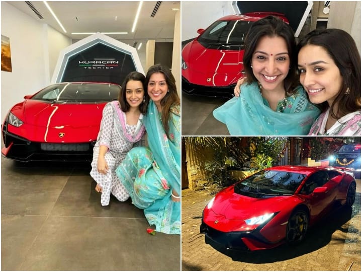 Shraddha Kapoor bought new red Lamborghini Huracan Tecnica price 4 Crore 4 lacs see pics Shraddha Kapoor ने खरीदी नई Lamborghini Car, लक्जीरियस गाड़ी की कीमत है इतने करोड़
