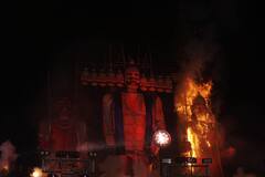 50-Foot Tall Ravana Effigy Burnt On Dussehra In Kolkata, Tollywood Actor Dev Present