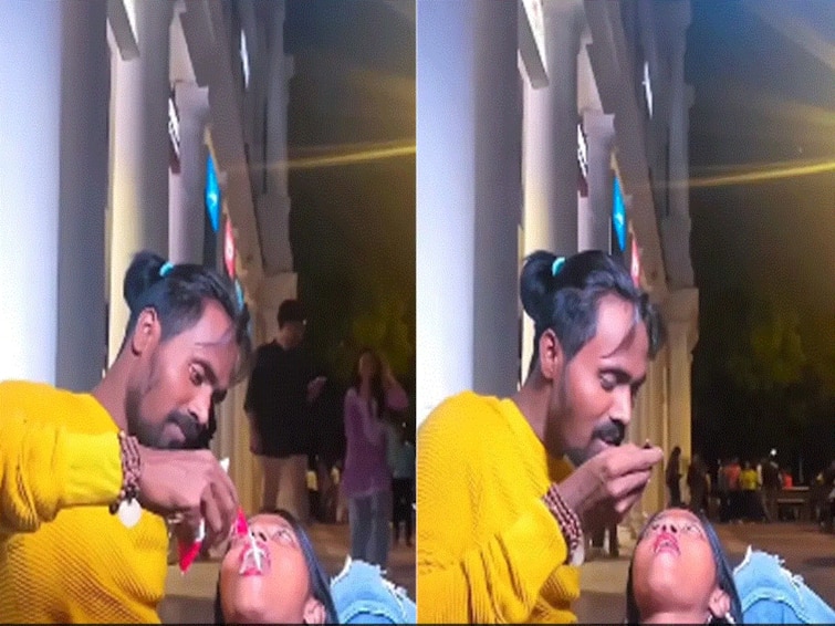 Couple Consumes Drink From Each Others Mouth In Bizarre Viral Video Internet Disgusted Couple Consumes Drink From Each Other's Mouth In Bizarre Viral Video, Internet Disgusted