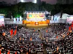 Shiv Sena Dasara Melava 2023 : आझाद मैदानावर शिंदेंचा आवाज घुमणार, दसरा मेळाव्यासाठी शिवसैनिकांची तुफान गर्दी