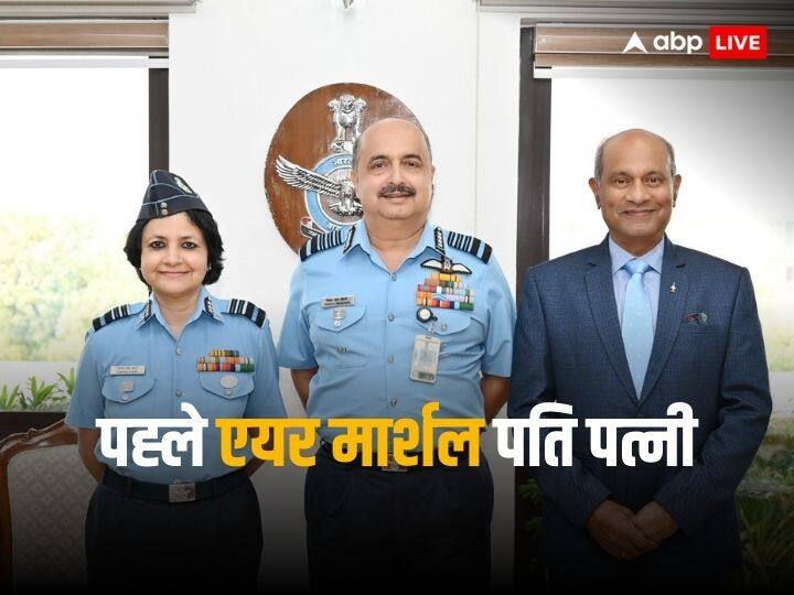 Indian Air Force First air Marshal Couple KP Nair and Sadhana Nair became first air Marshal Couple for Indian Air Force First Air Marshal Couple: वायु सेना को मिला पहला एयर मार्शल दंपत्ति, पढ़े एयरफोर्स में तीन पीढ़ियों का दिलचस्प इतिहास