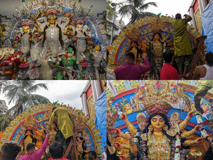 Following a week of joyful celebrations and revelry, it's now time to bid farewell to Goddess Durga, marking the end of her annual visit before eagerly welcoming her back next year.