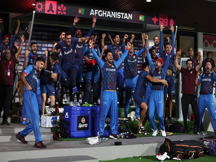 icc world cup 2023 afg vs ned afghnaistan beat netherlands and earn 8 points here is the equation of afghanistan semi final chances Afghanistan Semi Final Chances : अफगाण संघाची उपांत्य फेरीच्या दिशेने वाटचाल, पाहा आता काय असेल समीकरण