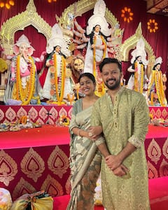 Ishita Dutta And Vatsal Seth Celebrate First Durga Puja With Son Vaayu - See Pics