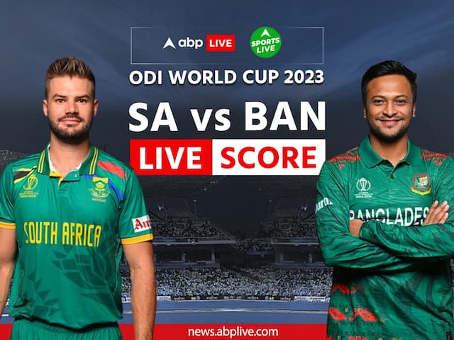 SA vs BAN Score Live Updates World Cup 2023 South Africa vs Bangladesh Scorecard Commentary Live Telecast Online