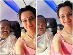 'तेजस' के प्रमोशन के अजीत डोभाल से मिली कंगना रनौत,  तस्वीरें शेयर कर लिखी ये खास बात