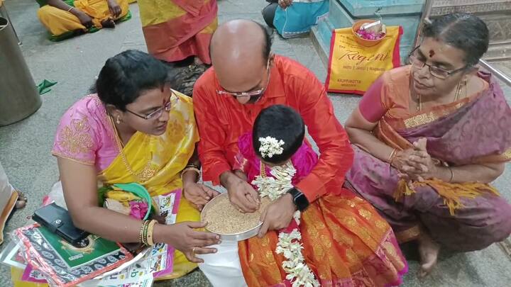 The parents along with their children visited Temples, schools, cultural institutions and local libraries for the day (Credit: ABP Nadu)