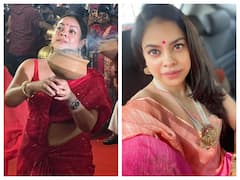 Sumona Chakravarti Shares Pictures Of Durga Puja Festivity, Does Dhunuchi Dance