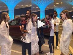 उर्फी जावेदचा अतरंगी लूक; अभिनेत्रीला पाहताच रडायला लागला लहान मुलगा, पुढे काय घडलं? पाहा व्हिडीओ