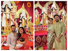 Ishita Dutta And Vatsal Seth Celebrate First Durga Puja With Son Vaayu - See Pics