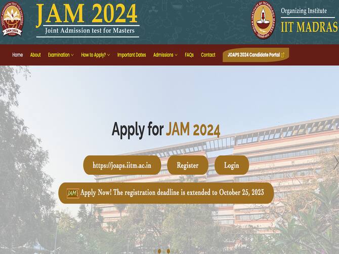 JAM 2024 registration opens today on jam.iitm.ac.in