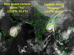 தீவிர புயலாக மாறிய ஹமூன் புயல்.. கரையை கடக்கும் தேஜ் புயல்.. மீனவர்களுக்கு கடும் எச்சரிக்கை விடுத்த வானிலை மையம்..
