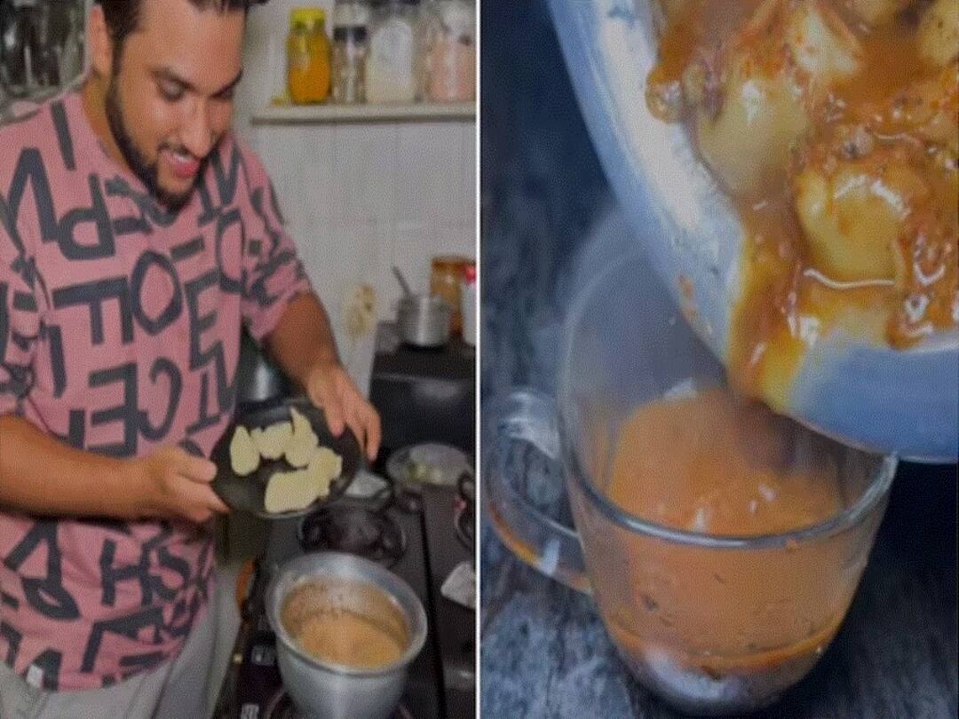 Food Vlogger Shares Video Of Momo Chai Viral video Netizens Call It A Crime Food Vlogger Shares Video Of 'Momo Chai', Netizens Call It A 'Crime'