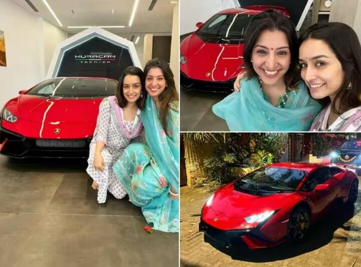 Shraddha kapoor bought new red lamborghini huracan tecnica price 4 crore 4 lacs see pics   Shraddha Kapoor એ ખરીદી Lamborghini Car, લક્ઝરી ગાડીની કિંમત છે આટલા કરોડ 