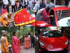 नई चमचमाती Lamborghini लेकर मंदिर पूजा करने पहुंचीं श्रद्धा कपूर, कार को भी दिखाई अगरबत्ती