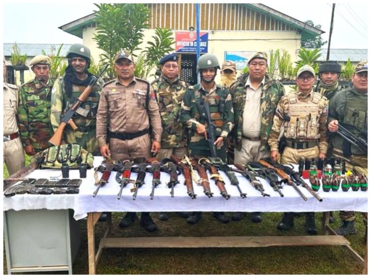 Manipur Violence Huge Cache Of Arms Explosives Seized Security Forces 