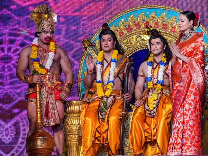 Kangana Ranaut Burn Ravan Effigy At Dussehra Event Vijayadashami Celebrations