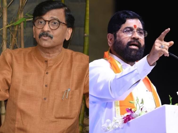 Uddhav Sena MP Sanjay Raut counters Maharashtra Chief Minister's jibe, Says 'Shinde is himself Hamas' ఏక్‌నాథ్ శిందే ఓ హమాస్ ఉగ్రవాది, సంజయ్ రౌత్ సంచలన వ్యాఖ్యలు