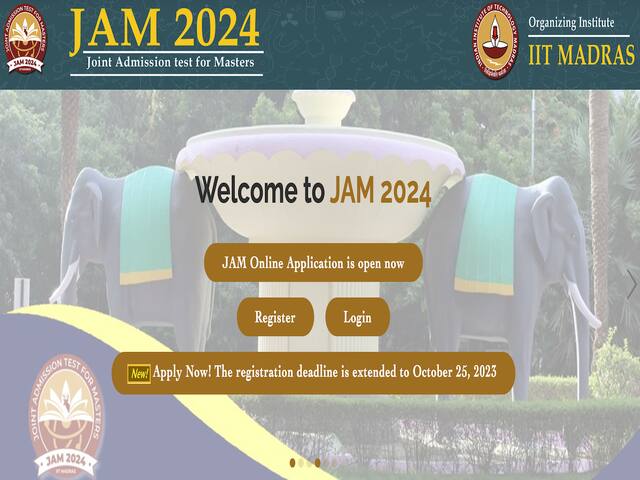 IIT JAM 2024 Registration @jam.iitm.ac.in, Online Application Link