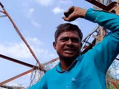 Maratha Reservation : मराठा आरक्षणासाठी शोले स्टाईलने आंदोलन, युवक थेट मोबाईल टॉवरवर चढला