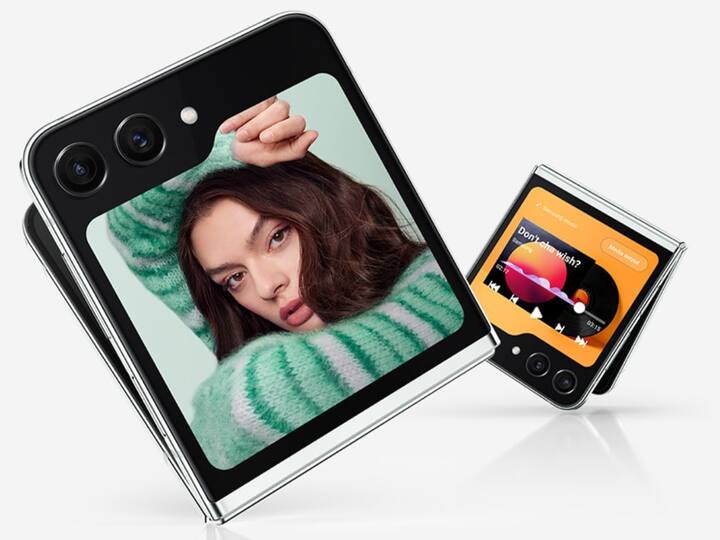 Samsung Galaxy Z Flip 5 (Price: Rs 99,999 onwards) | Featuring a vibrant 3.4-inch cover Super AMOLED display and a 6.7-inch dynamic AMOLED main display with a 120 Hz refresh rate, the Galaxy Z Flip 5 boasts a powerful Qualcomm Snapdragon 8 Gen 2 processor and an impressive camera setup. It runs on Android 13 with Samsung's feature-rich OneUI. [Image credit: Samsung]