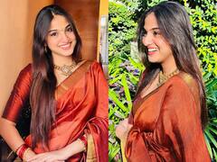 Pranavi Manukonda: రెడ్ శారీలో ప్రణవి- చిరు నవ్వులతో మెస్మరైజ్