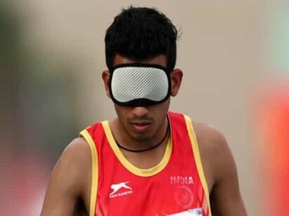 Ankur Dhama Bags Gold Medal in Mens 1500M T11 Event at Asian Para Games 2023 Asian Para Games: அபாரம்! அங்கூர் தமாவுக்கு 2-வது தங்கப்பதக்கம் - ஆசிய பாரா கேம்ஸில் இந்தியா அசத்தல்..