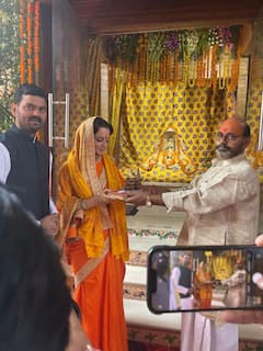 Kangana Ranaut Seeks Blessings At Ram Mandir In Ayodhya Ahead Of Tejas Release - See Pics