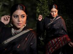 Actress Poorna: నలుపు రంగు చీరలో పూర్ణ- మతిపోగొడుతున్న మలయాళీ అందం