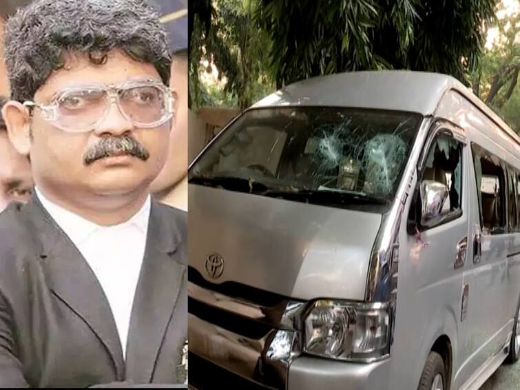 Lawyer Gunaratna Sadavarte car vandalized At Parel Maratha Kranti Morcha Mumbai Maharashtra Marathi News गुणरत्न सदावर्तेंच्या गाडीची तोडफोड; तीनजण ताब्यात, हल्लेखोर मराठा क्रांती मोर्चाचे कार्यकर्ते असल्याचा आरोप