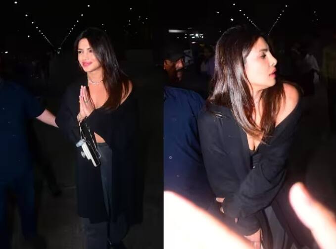 Priyanka Chopra Photos: ગ્લોબલ આઇકોન પ્રિયંકા ચોપરા ભારત આવી છે. તે આજે સવારે એરપોર્ટ પર જોવા મળી હતી. તેની તસવીરો સોશિયલ મીડિયા પર ખૂબ વાયરલ થઈ રહી છે.