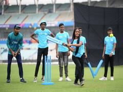 Bangladesh Players Practice With Kolkata School Kids Ahead Of World Cup Clash With Netherlands- IN PICS