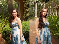 Dia Mirza Is A Ray Of Sunshine In Printed White-Blue Dress, Check Out Pics
