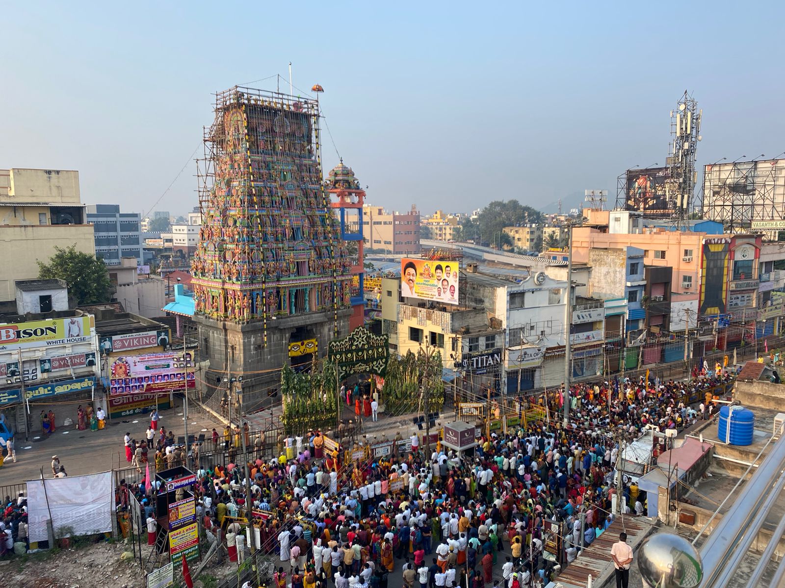 Kottai Mariamman Temple: கோலாகலமாக நடைபெற்ற கோட்டை மாரியம்மன் கோயில் கும்பாபிஷேகம்.. குவிந்த பக்தர்கள்..!