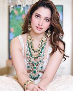 Tamannaah Bhatia Photo: બ્લેક એથનિક ગાઉનમાં અપ્સરા લાગી તમન્ના ભાટિયા