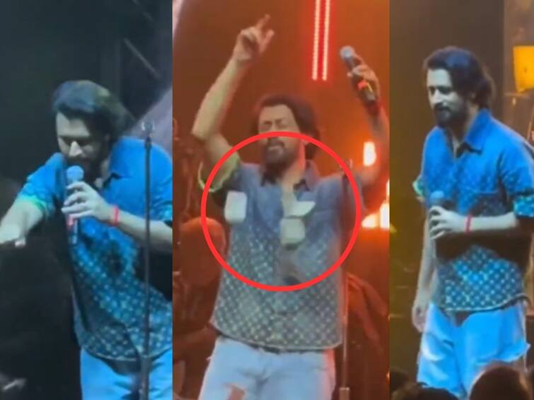 Atif Aslam Video fans throw money at him during live concert video viral Atif Aslam Video:  भर कार्यक्रमात चाहत्याने उधळले पैसे; आतिफ अस्लमनं  परफॉर्मन्स थांबवला, पुढे काय घडलं? पाहा व्हिडीओ